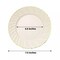 10 Ivory 8" Round Disposable Plastic Salad PLATES Gold Swirl Design Trim Party
